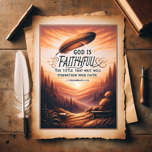 «1 Tesalonicenses 5:24 – Dios es fiel: El título que fortalecerá tu fe»